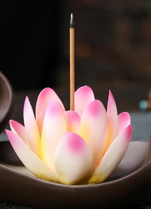 Подставка жидкий дым два лотоса, подставка под конусы обратного потока