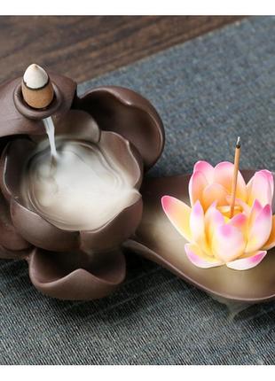 Подставка жидкий дым два лотоса, подставка под конусы обратного потока