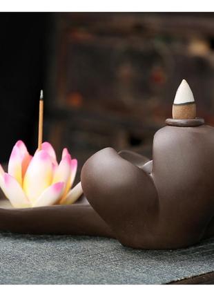 Подставка жидкий дым два лотоса, подставка под конусы обратного потока