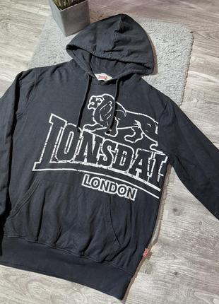 Оригинальная кофта/худи “lonsdale - big logo”2 фото