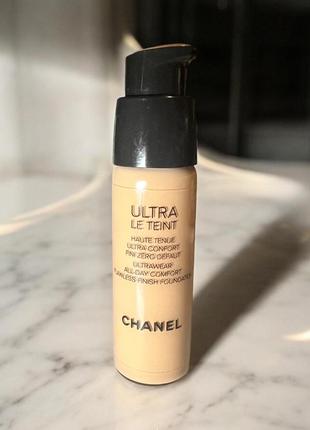 Chanel ultra le teint flawless finish foundation стійкий матуючий тональний крем для вирівнювання тону шкіри b30 20ml тестер