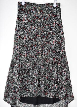Vero moda стильна спідниця в квітковий принт