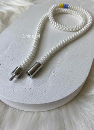 Чокер из бисера патриотический