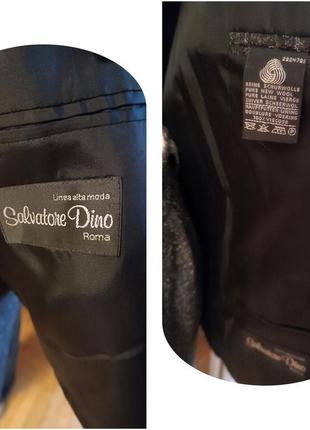 Шикарний вовняний піджак у чоловічому стилі salvatore dino італія7 фото