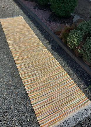 70см×300см. ковер ручной работы, домотканная дорожка, в стиле лофт/этно ❤