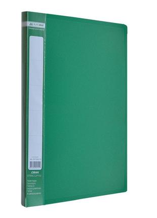 Папка а4 зі швидкозшивачем jobmax зелений
