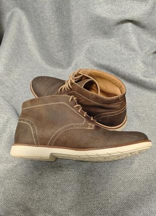 Clarks raspin limit 42 мужские ботинки дерби броги замшевые кожаные коричневые