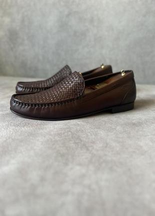 Новые оригинальные кожаные туфли мокасины sioux 28,5см1 фото