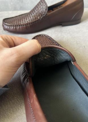 Новые оригинальные кожаные туфли мокасины sioux 28,5см7 фото