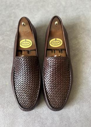 Новые оригинальные кожаные туфли мокасины sioux 28,5см3 фото