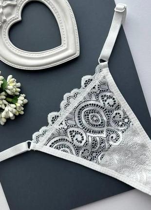 Женский кружевной пояс для чулок и трусики