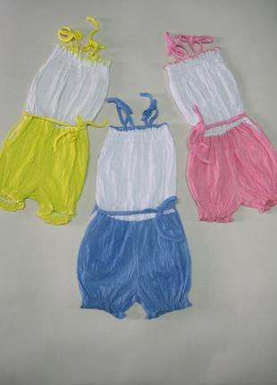 Летний сарафан-шорты для девочки 2-3 рочки рост 92-98 см размер 28