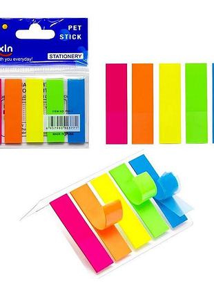 Закладка неоновая "stick notes" color-it р01-1, 5 цветов