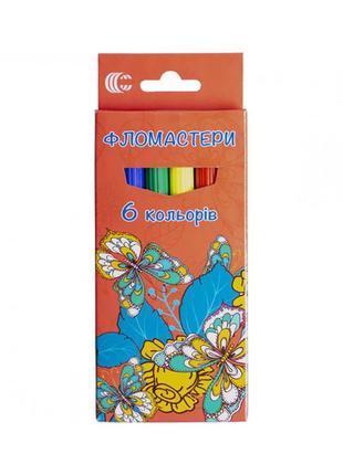Детские фломастеры "картон" color-it 950-6 6 цветов