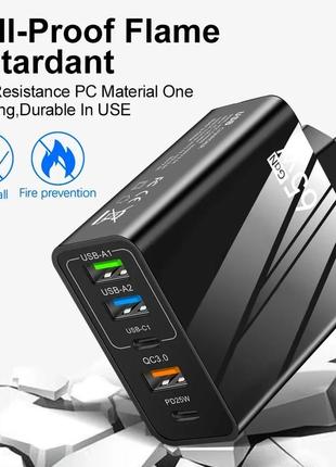 Зарядное устройство pd 65w, 3.0 usb, type-c pd, блок зарядки для iphone, ipad