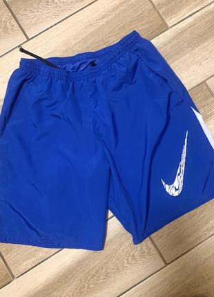 Шорты nike nsw dri-fit club swoosh blue.s. как новые