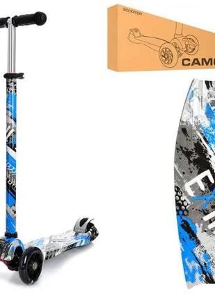 Самокат детский maxi itrike jr3-055-2-wp7 с подсветкой