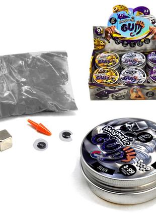 Жуйка для рук "magnetic gum" mggum-01 в металевій коробочці  сріблястий