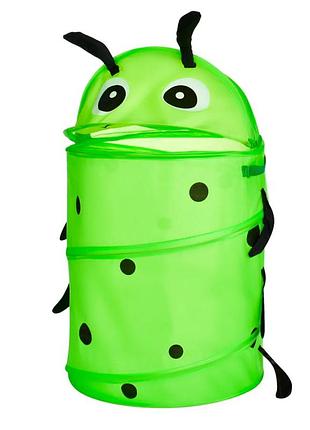 Корзина для игрушек гусеница bambi mr 0663-1 высота 68 см зеленый