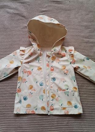 Дощовик tu для дівчинки 9-12 місяців