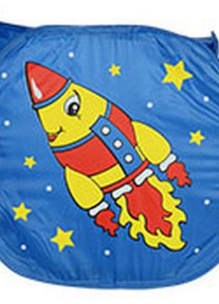 Детская корзина для игрушек m 2975 с ручками ракета