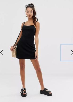 Нова сукня в рубчик asos на тонких шлейках