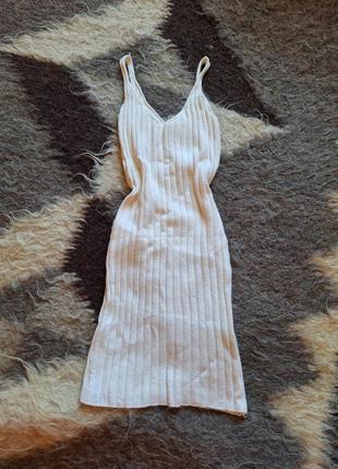 Молочна сукня комбінація1 фото