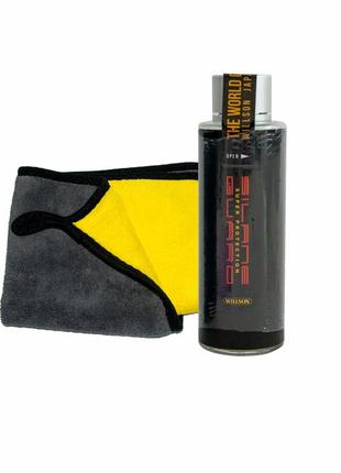 Полироль от царапин для машины willson silane guard 57ml, микрофибра для полировки авто, житкое стекло (st)