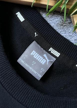 Мужской черный свитшот puma оригинал кофта свитер реглан пума размер s как новый5 фото