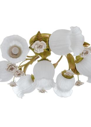 Люстра brille флористика 60w e27 зеленый