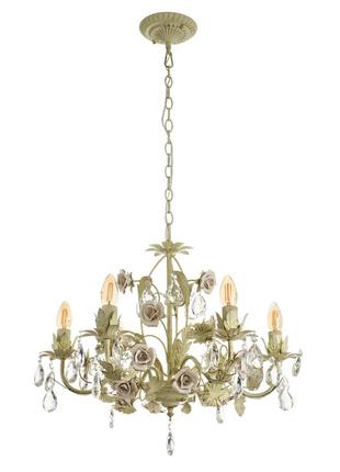 Люстра brille флористика 40w e14 зеленый