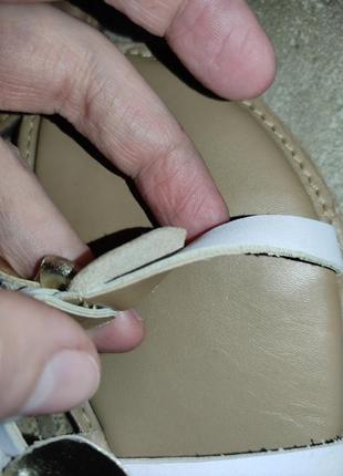 Нежные кожаные сандалии / босоножки marks &amp; spencer (100% кожа)3 фото
