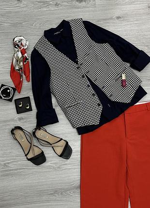 Жилет zara у мілку клітинку розмір м