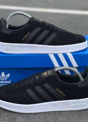 Чоловічі кросівки adidas gazelle black2 фото