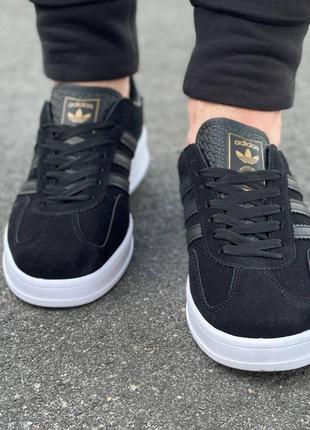 Чоловічі кросівки adidas gazelle black7 фото