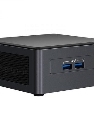 Неттоп intel nuc 11 pro kit, intel core i7-1165g7 (4.1ghz), ram w/o, 2x m.2 w/o, intel iris xe,чорний