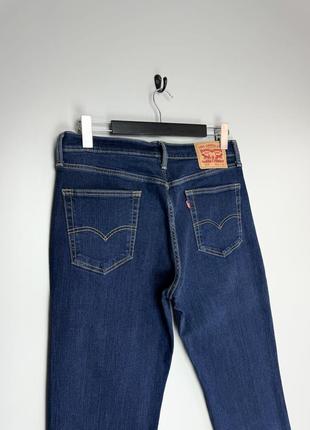 Levi’s 514 класична модель джинсів у насиченому синьому кольорі.2 фото