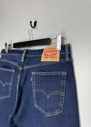 Levi’s 514 класична модель джинсів у насиченому синьому кольорі.4 фото