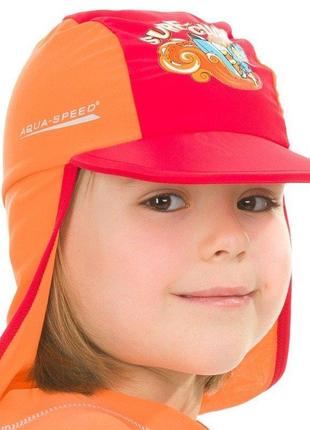 Кепка сонцезахисна aqua speed surf-club cap 2039 червоний, помаранчевий дит 104см