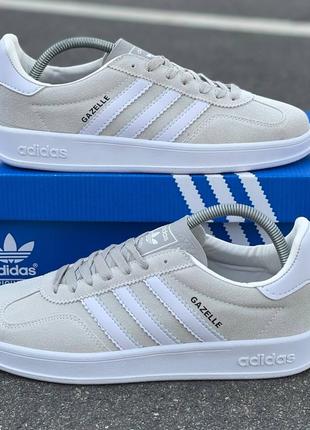 Мужские кроссовки adidas gazelle grey2 фото