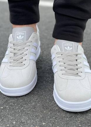 Мужские кроссовки adidas gazelle grey4 фото