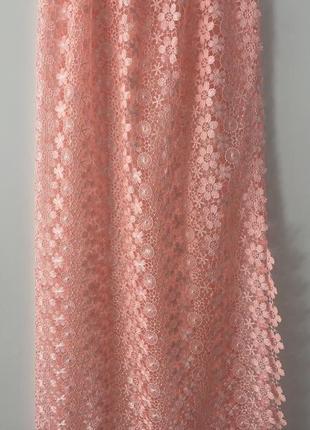 Кружевная юбка розовая прозрачная юбка5 фото