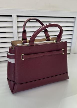 Вишнева сумка reed small michael kors3 фото