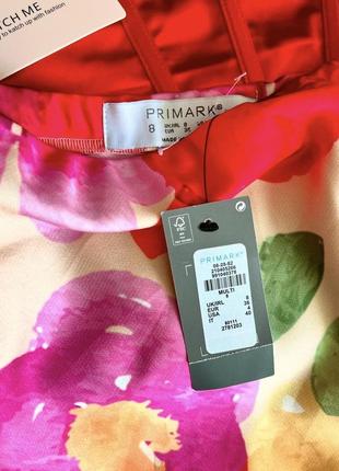 Яскрава сатинова юбка бренду primark 4