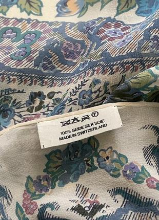 Switzerland eetro fabric палантин платок большого размера из натурального шелка8 фото