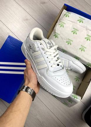 Adidas forum low white1 фото