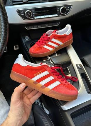 Кеди адідас adidas gazelle x gucci red white9 фото