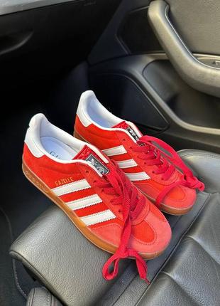 Кеды адидас adidas gazelle x gucci red white2 фото