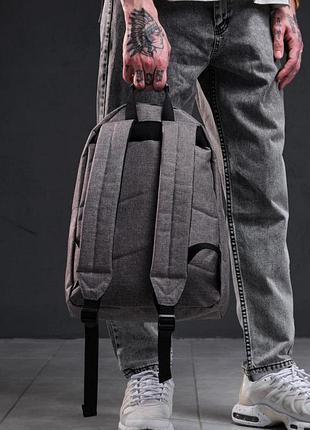 Молодежный мужской рюкзак, практичный стильный красивый серый рюкзак, повседневный...