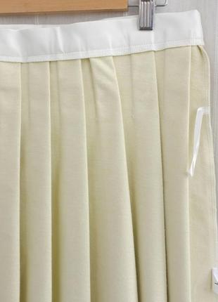 Белая теннисная юбка из экокожи от shein размер l7 фото